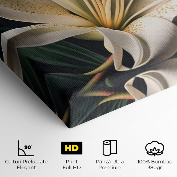 Tablou Canvas, 20x30cm, Dormitor si Living, Flori, Crini, Big Lily View