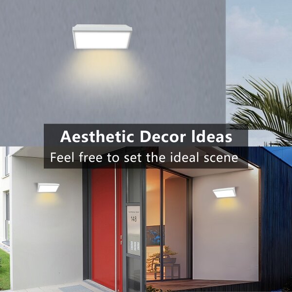 Aplică LED de exterior Brilagi TRIANGLE LED/20W/230V alb IP65
