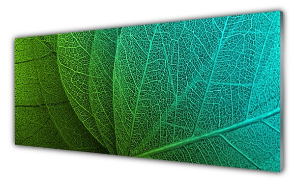 Tablou pe sticla Rezumat Frunze verde florale