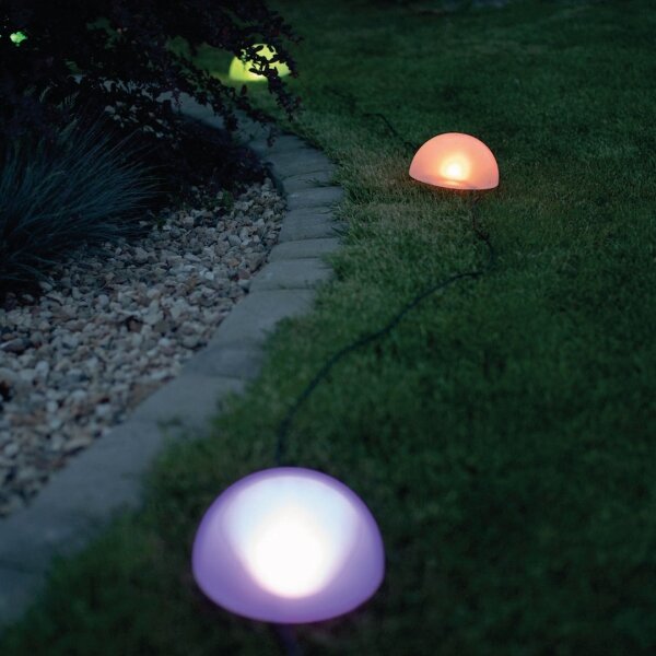 Corp de iluminat LED RGB solar HEMI LED/0,1W/1,2V 600 mAh IP44 alb
