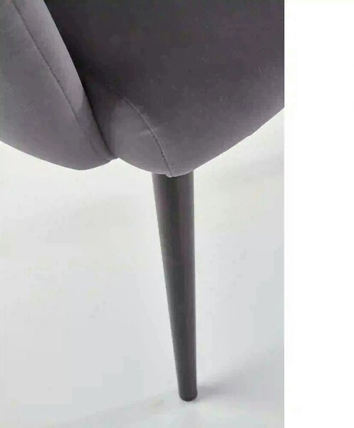 Scaun tapitat K410, gri inchis, 65x62x85 cm