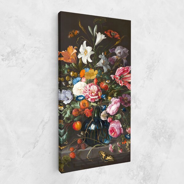 Tablou Canvas, 40x80cm, Dormitor si Living, Flori, Flori in vaza, Blossom Of Life