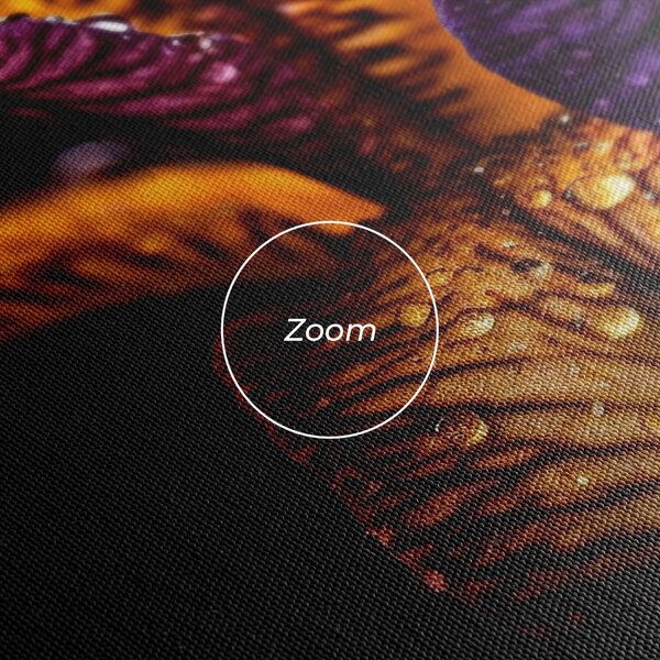 Tablou Canvas, 40x80cm, Dormitor si Living, Flori, Iris, Dark Iris After Rain