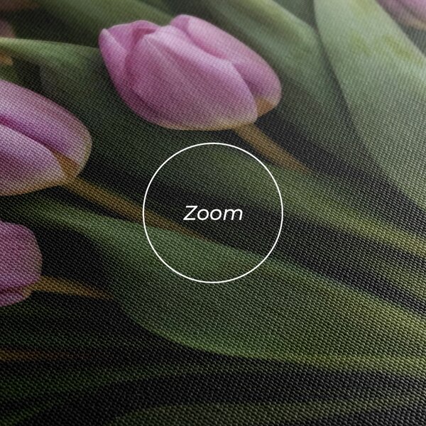 Tablou Canvas, 40x80cm, Dormitor si Living, Flori, Lalele, Holding Pink Tulips