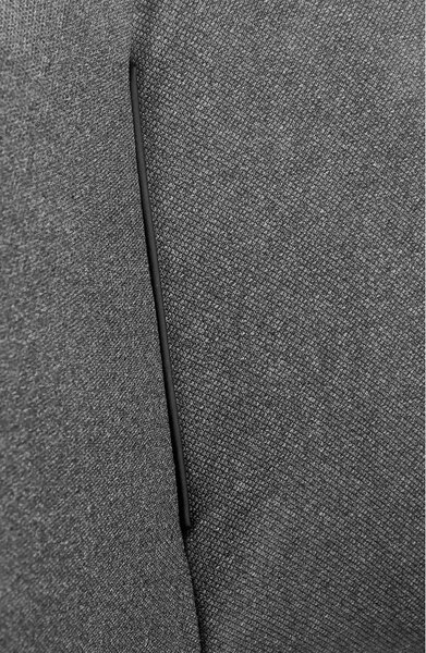 Scaun tapitat K409, gri inchis/negru, stofa clasica/metal, 49x52x84 cm