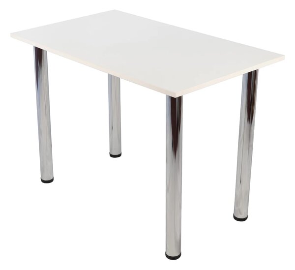 Masa de bucatarie DENVER, blat din PAL alb, 90X60X73 cm