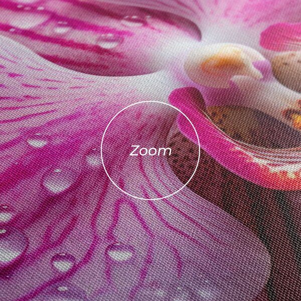 Tablou Canvas, 40x80cm, Dormitor si Living, Flori, Orhidee, Pretty Orchid After Rain
