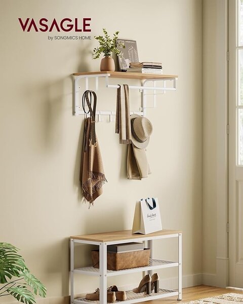 Cuier Vasagle Natural 66x30x27 cm