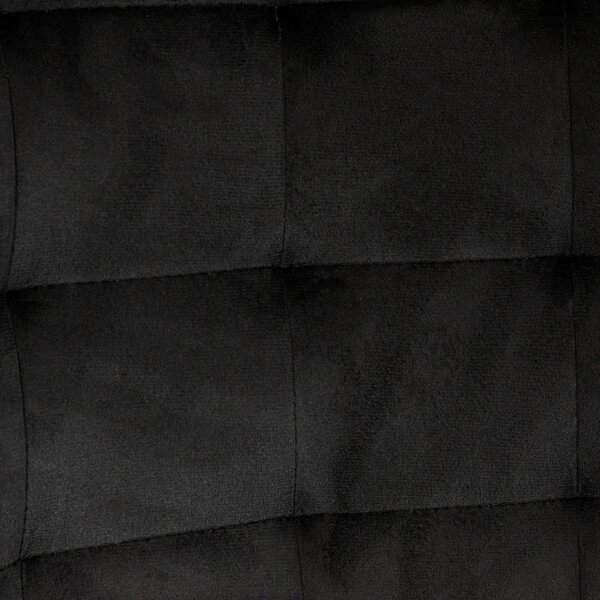 Scaun Osaka, DENVER, catifea neagra, picioare metalice negre