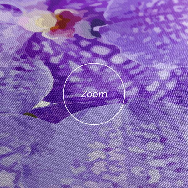 Tablou Canvas, 20x30cm, Dormitor si Living, Flori, Orhidee, Purple White Orchid
