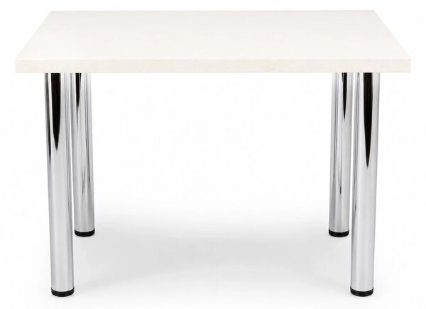 Masa de bucatarie DENVER, blat termorezistent marmura alba, 90x60x75 cm