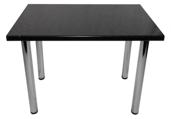 Masa de bucatarie DENVER, blat termorezistent Andromeda negru, 80x55x75 cm