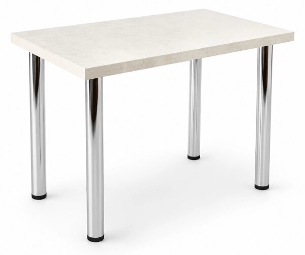 Masa de bucatarie DENVER, blat termorezistent marmura alba, 90x60x75 cm