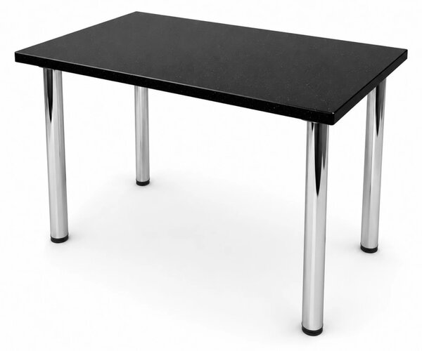 Masa de bucatarie DENVER, blat termorezistent Andromeda negru, 80x55x75 cm