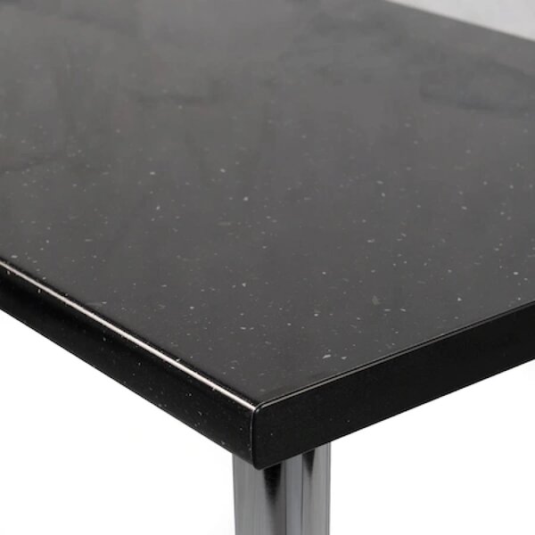 Masa de bucatarie DENVER, blat termorezistent Andromeda negru, 80x55x75 cm