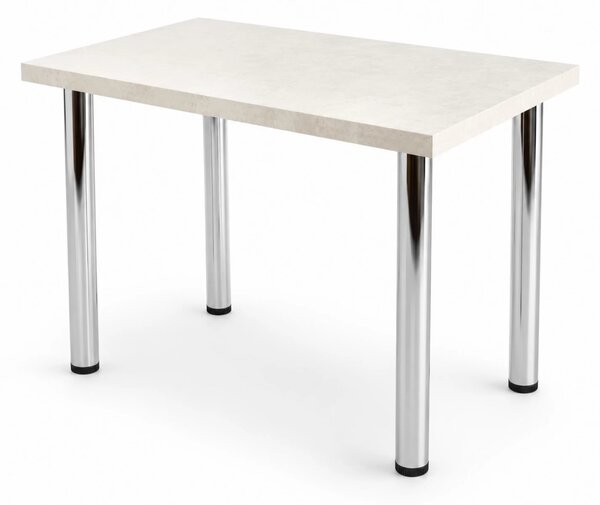 Masa de bucatarie DENVER, blat termorezistent marmura alba, 90x60x75 cm