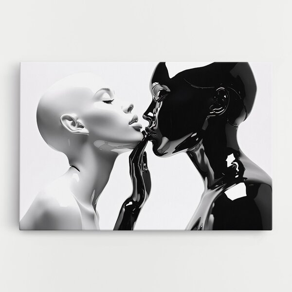 Tablou Canvas, 20x30cm, Dormitor si Living, Moderne, Alb negru, Feminine Sculpture