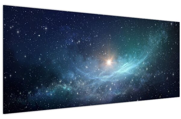 Tablou - Stele și nebuloase (120x50 cm)