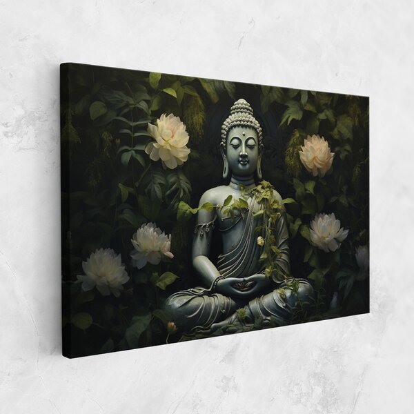 Tablou Canvas, 20x30cm, Dormitor si Living, Moderne, Buddha, Proud Buddha Statue