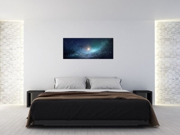 Tablou - Stele și nebuloase (120x50 cm)