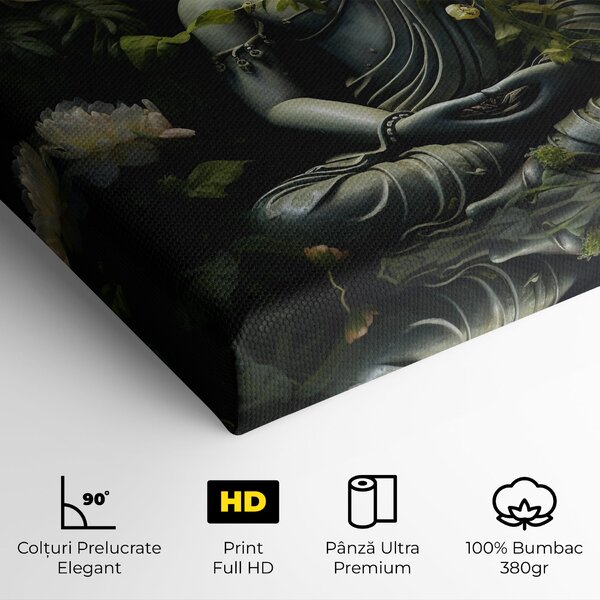 Tablou Canvas, 20x30cm, Dormitor si Living, Moderne, Buddha, Proud Buddha Statue