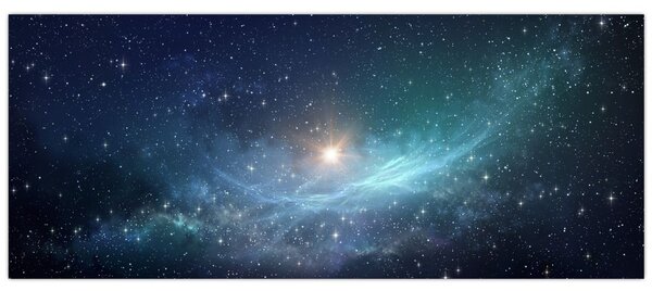 Tablou - Stele și nebuloase (120x50 cm)