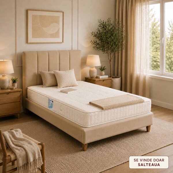 Saltea ortopedica DENVER Silver, 130X190X21 cm, 2 fete vara-iarna