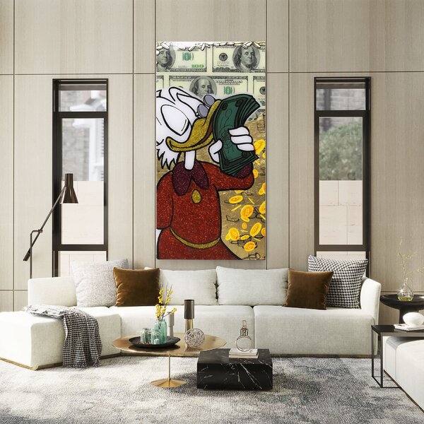 Tablou Canvas, 40x80cm, Dormitor si Living, Moderne, Digitale, Smell Like Money