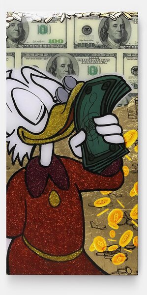Tablou Canvas, 40x80cm, Dormitor si Living, Moderne, Digitale, Smell Like Money