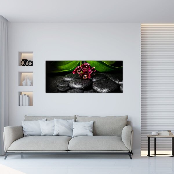 Tablou - Pietre de lavă (120x50 cm)