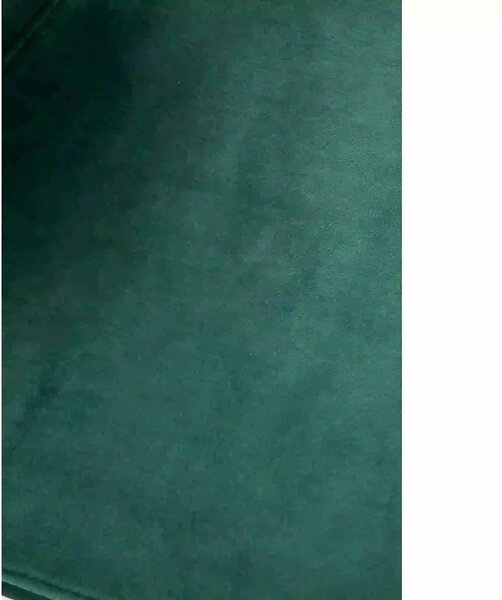 Scaun tapitat K379, verde/negru, stofa catifelata/metal, 45x48x88 cm