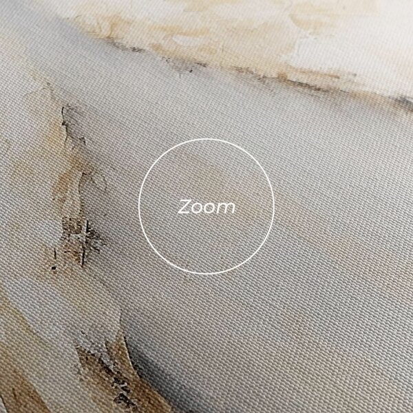 Tablou Canvas, 20x30cm, Dormitor si Living, Moderne, Textura de pictura, Cream White Wings