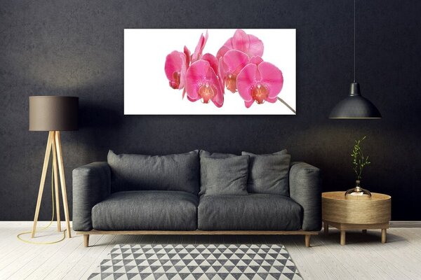 Tablou pe sticla Flori Floral Roșu