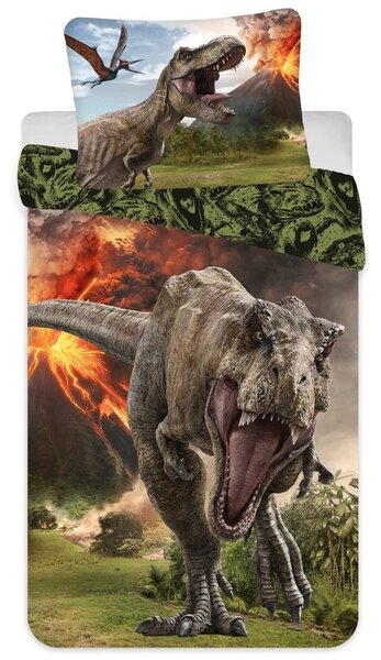 Lenjerie de pat Jurassic World - multicolor | 140 x 200 cm / 70 x 90 cm