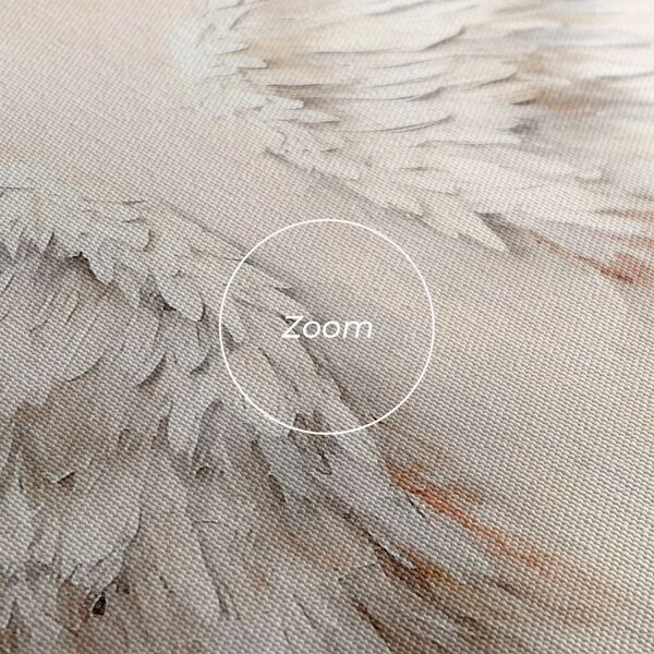 Tablou Canvas, 20x30cm, Dormitor si Living, Moderne, Textura de pictura, White Bloody Wings