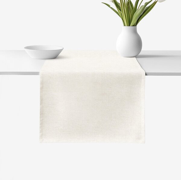 Goldea napron de masă decorativ malaga - natural 35x120 cm