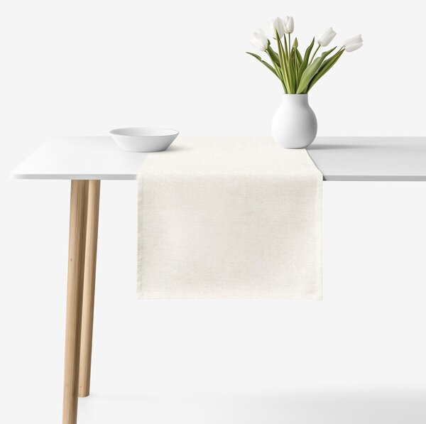 Goldea napron de masă decorativ malaga - natural 35x120 cm