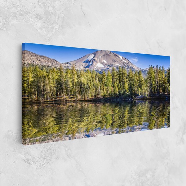 Tablou Canvas, 40x80cm, Dormitor si Living, Peisaje, Lacuri, Green Tree Lake