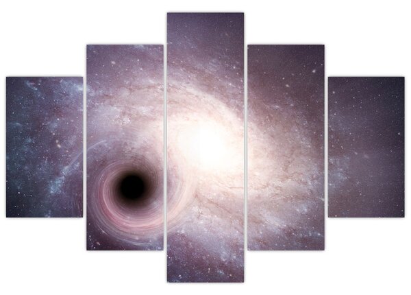 Tablou - Galaxii spiralate (150x105 cm)