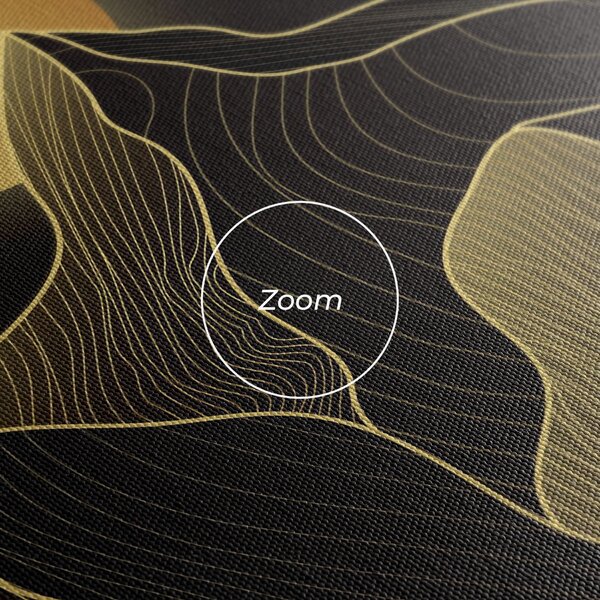 Tablou Canvas, 20x30cm, Dormitor si Living, Peisaje, Munti, Gold Shiny Moon