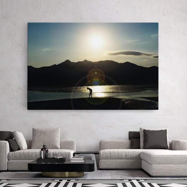 Tablou Canvas, 20x30cm, Dormitor si Living, Peisaje, Munti, Sunshine Mountain View