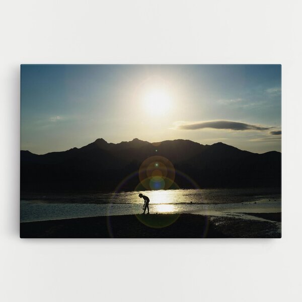 Tablou Canvas, 20x30cm, Dormitor si Living, Peisaje, Munti, Sunshine Mountain View