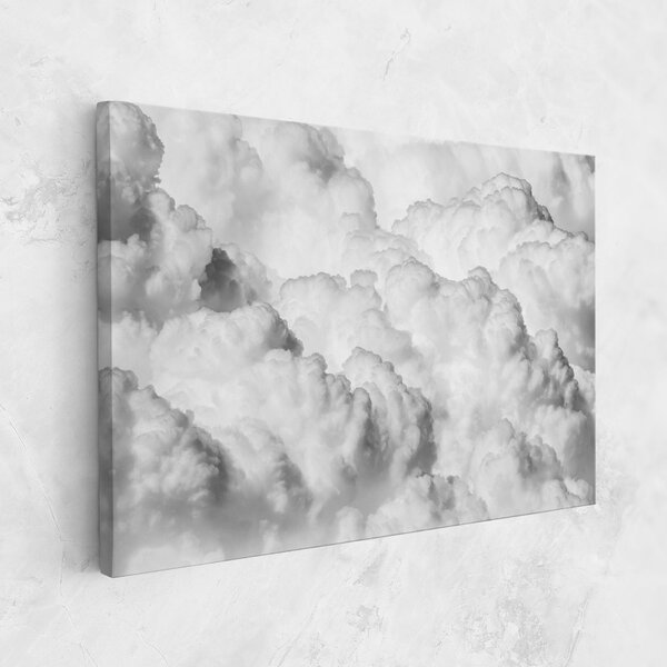 Tablou Canvas, 20x30cm, Dormitor si Living, Peisaje, Nori, Grey Cloudy Sky