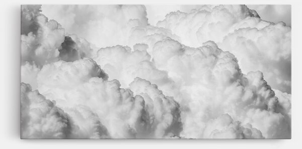 Tablou Canvas, 40x80cm, Dormitor si Living, Peisaje, Nori, Grey Cloudy Sky