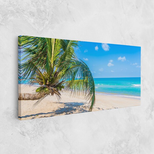 Tablou Canvas, 40x80cm, Dormitor si Living, Peisaje, Plaje, Tropical Beach View