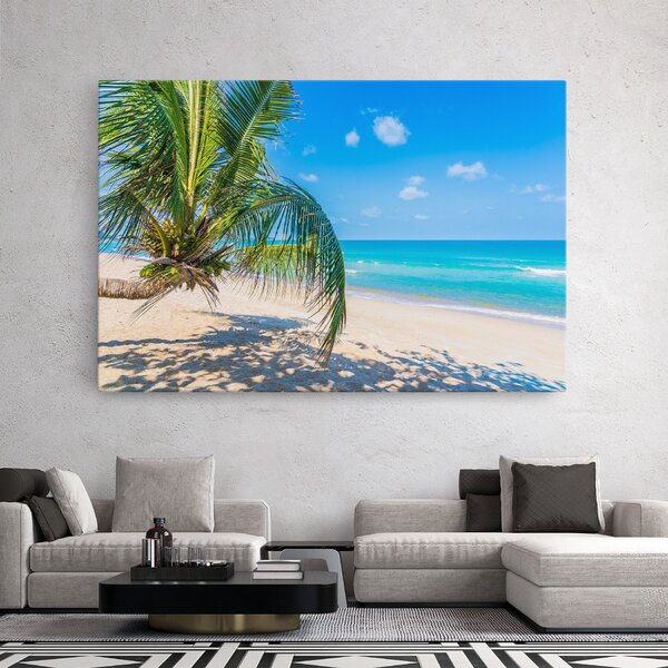Tablou Canvas, 20x30cm, Dormitor si Living, Peisaje, Plaje, Tropical Beach View