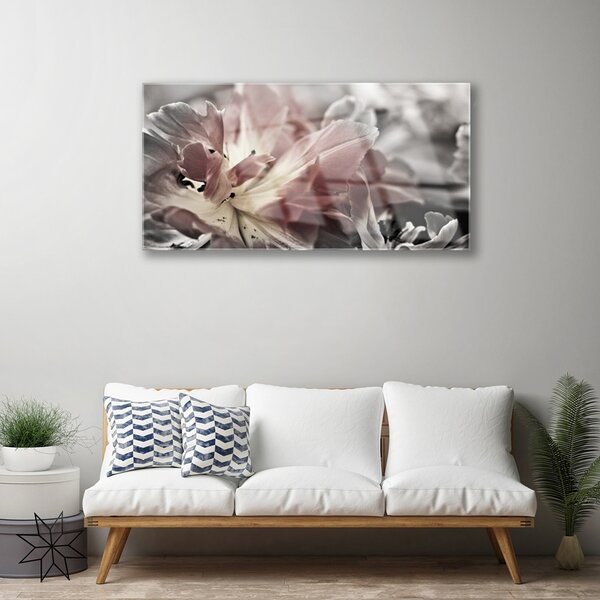 Tablou pe sticla Abstract Art Gray