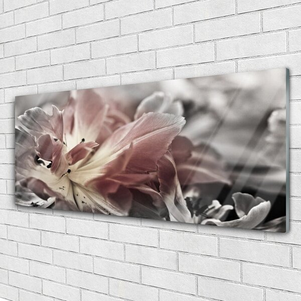 Tablou pe sticla Abstract Art Gray