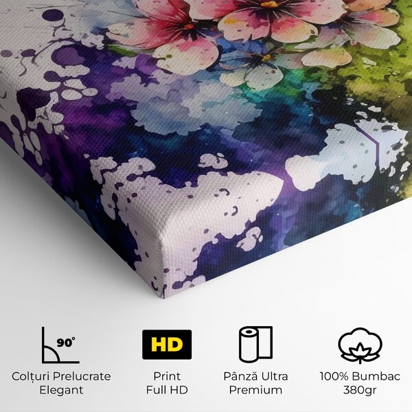 Tablou Canvas, 40x80cm, Dormitor si Living, Peisaje, Primavara, Color Mix Spring