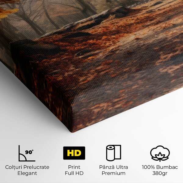 Tablou Canvas, 20x30cm, Dormitor si Living, Peisaje, Toamna, Autumn Forest